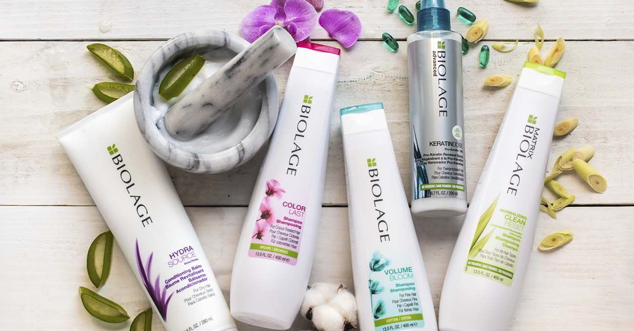 Biolage Hair care and styling products ranges